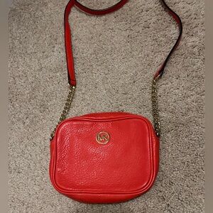 Michael Kors Orange Red Crossbody Bag
